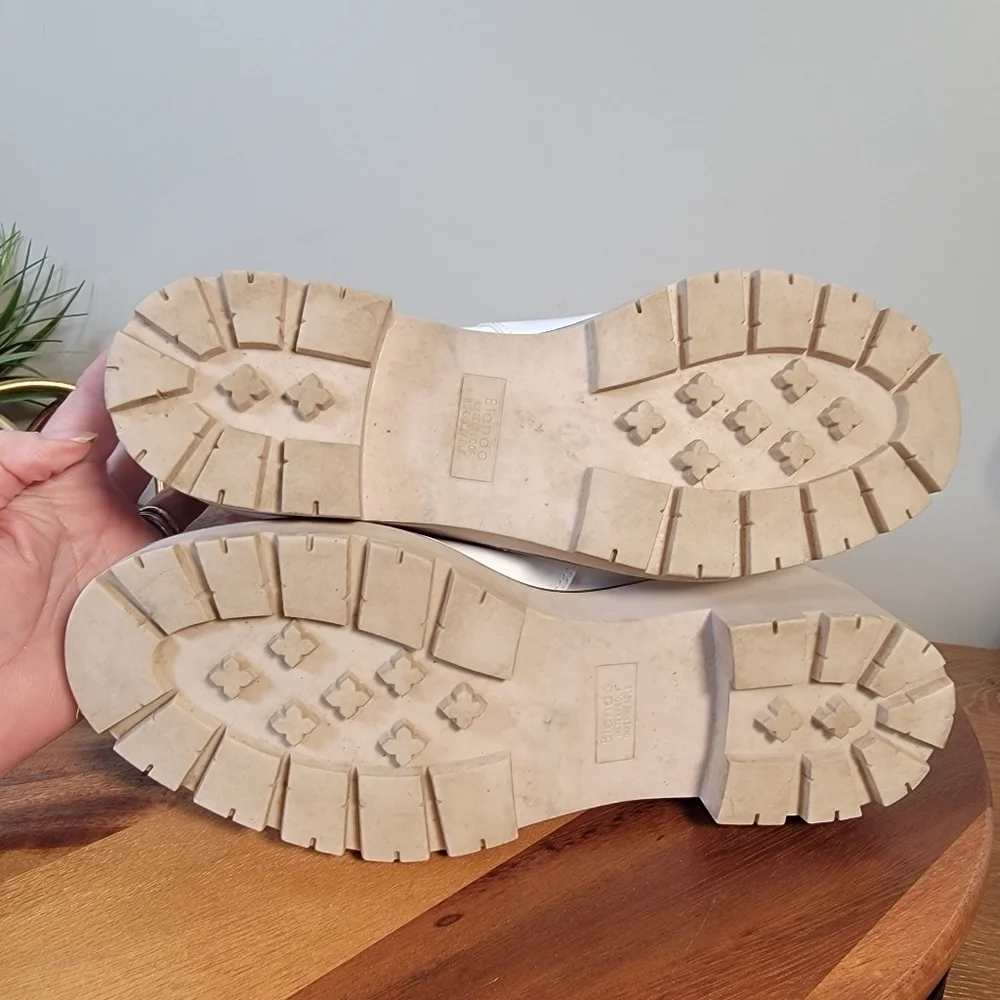 Blondo Daisy White Quilted Waterproof Ankle Boots Size 10